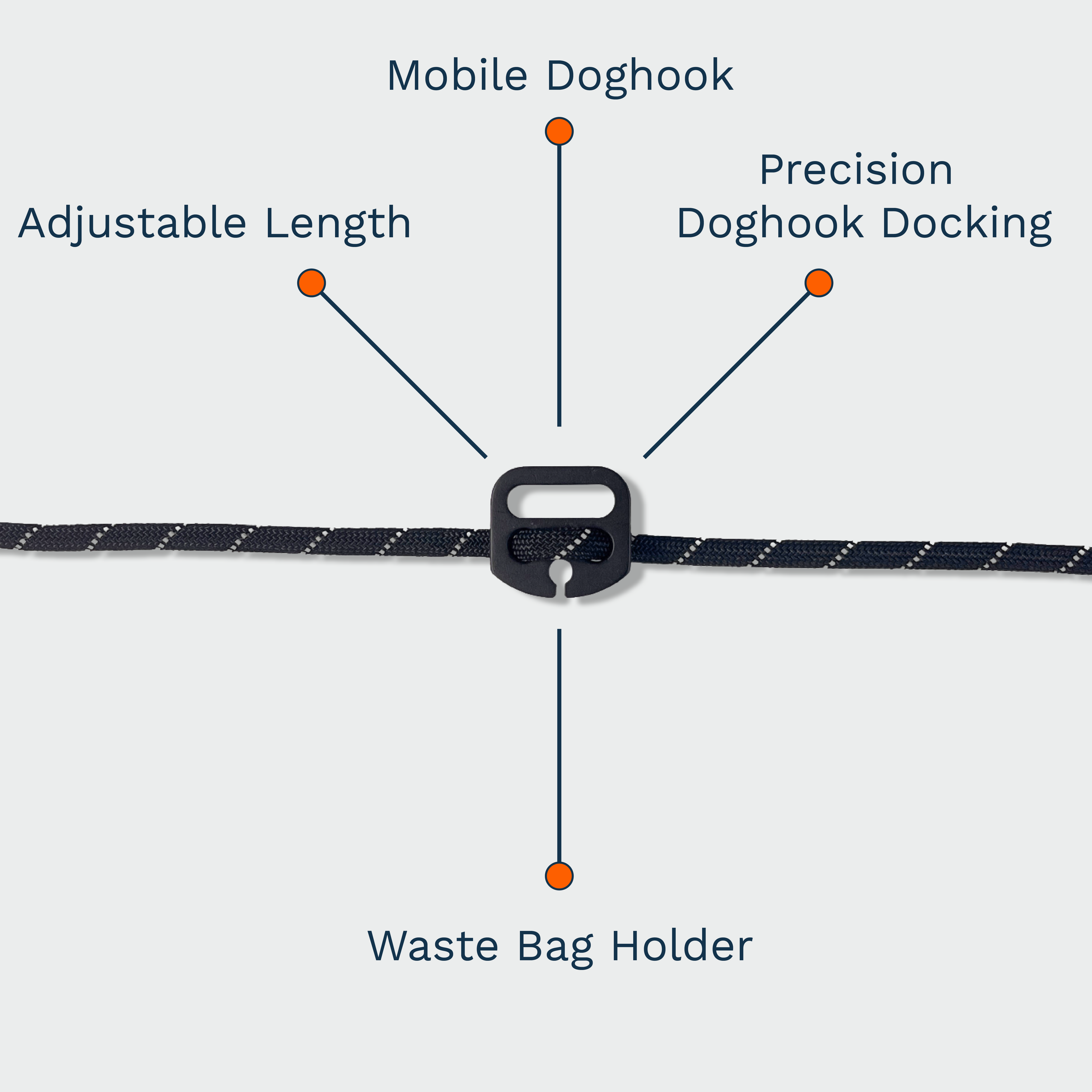 Black Belay Leash