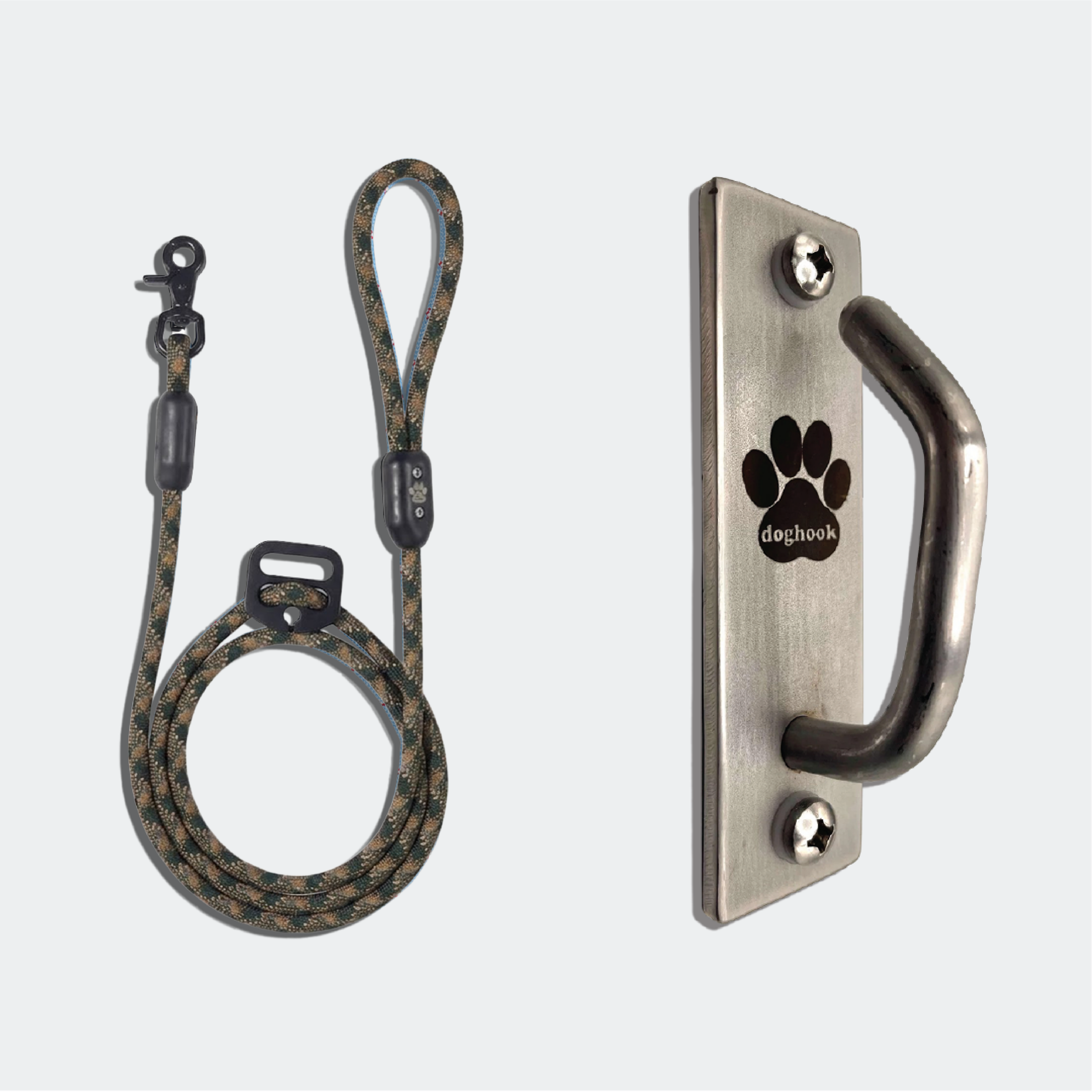 Kelp Forest Green Belay Leash + Doghook