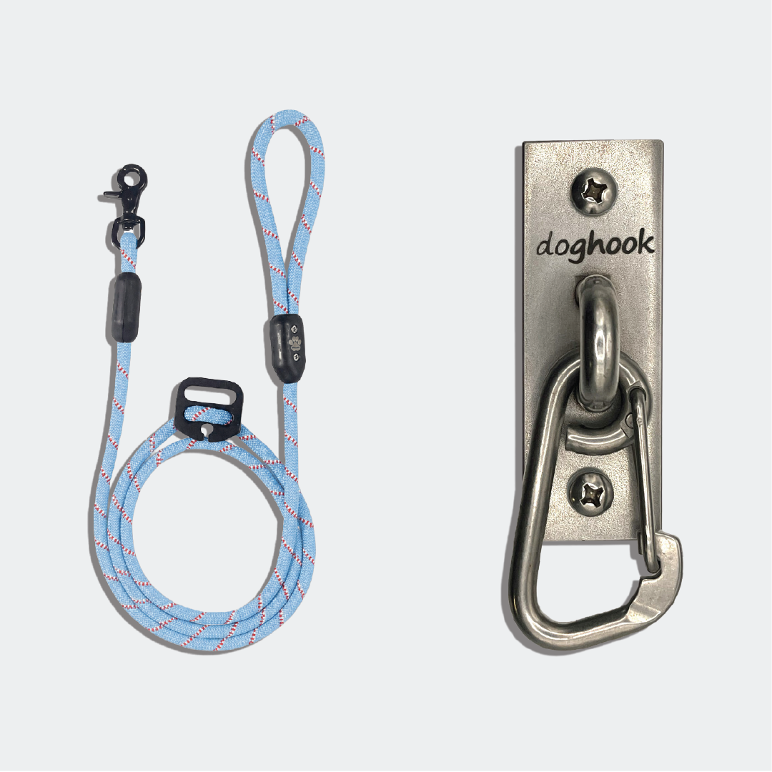 Blue Leash + Easy Clip